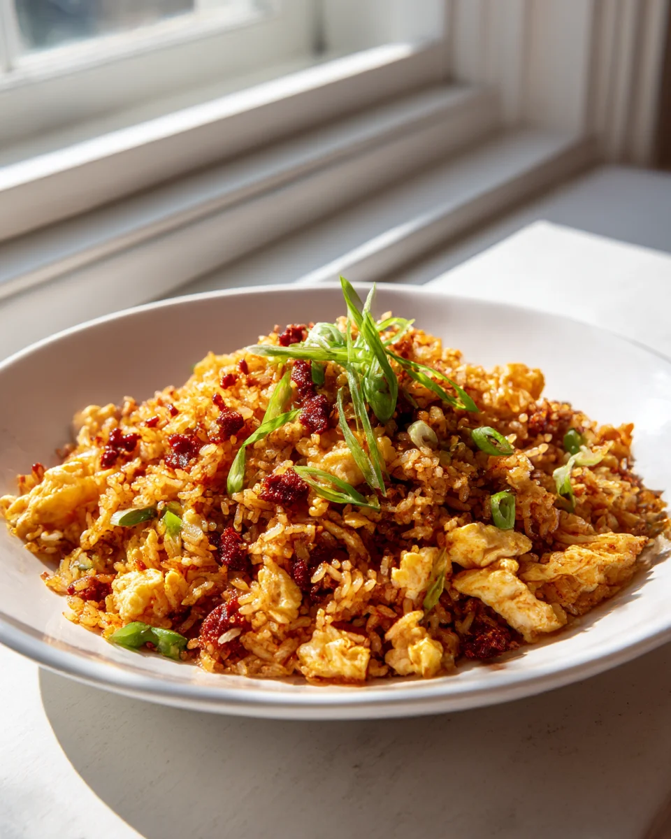 Birria Fried Rice with Eggs & Scallions: Flavorful Beef Delight