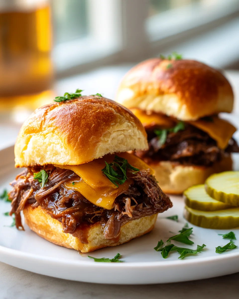 Viral Beef Chuck Roast Sliders with Toasted Buns