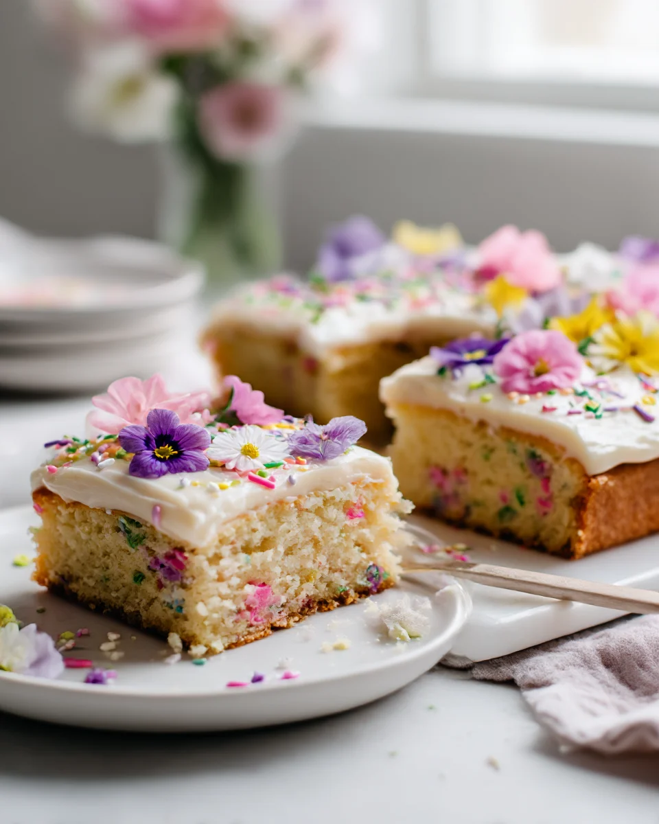 Funfetti Spring Wildflower Sheet Cake Recipe for Every Celebration