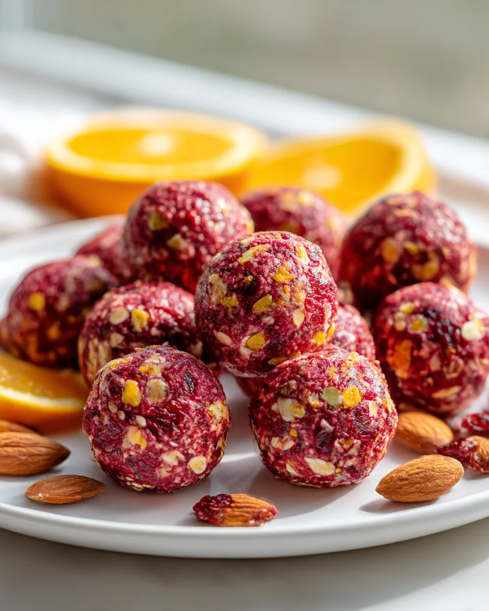 Cranberry Orange Protein Energy Balls: Healthy Snack Recipe!