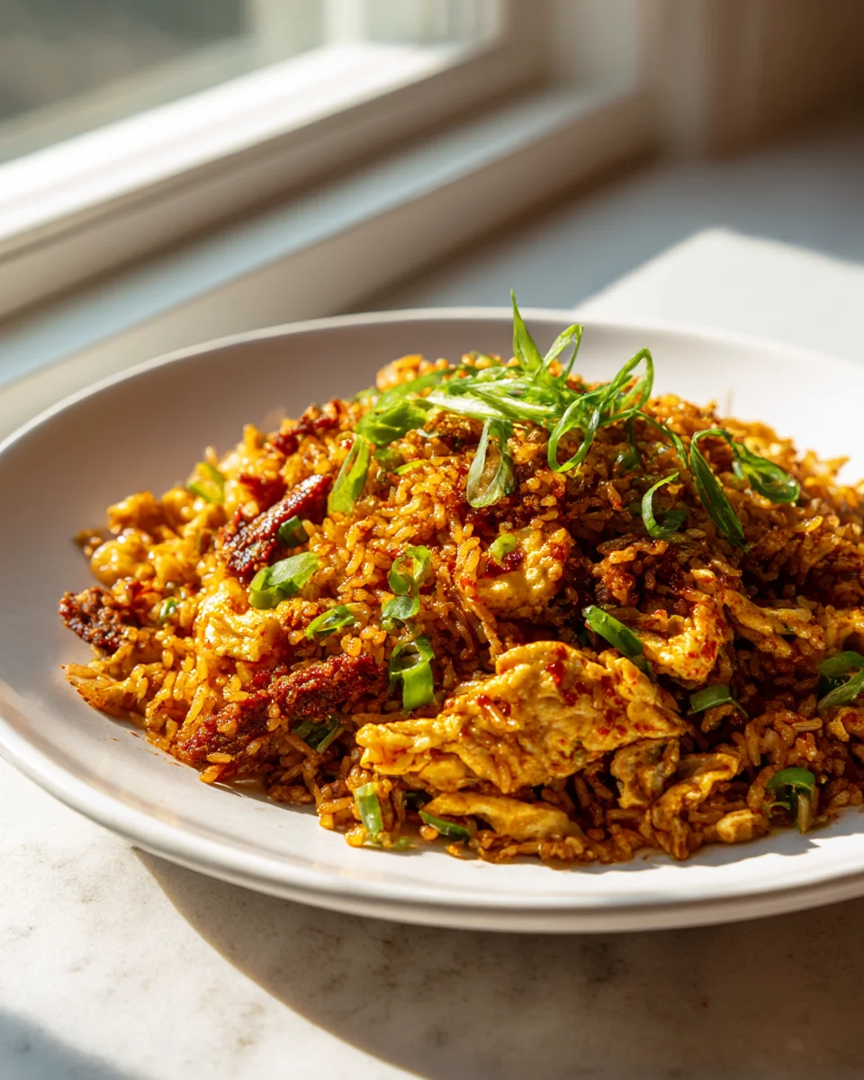 Birria Fried Rice with Eggs & Scallions: Flavorful Beef Delight