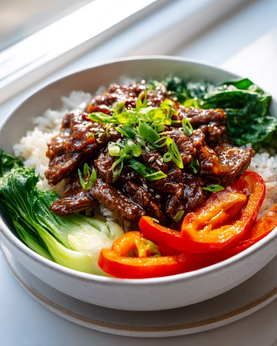 Savor the Heat: Honey Garlic Beef Bowl
