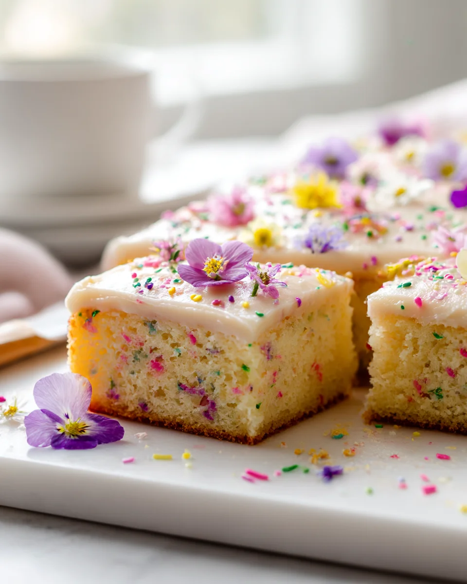 Funfetti Spring Wildflower Sheet Cake Recipe for Every Celebration