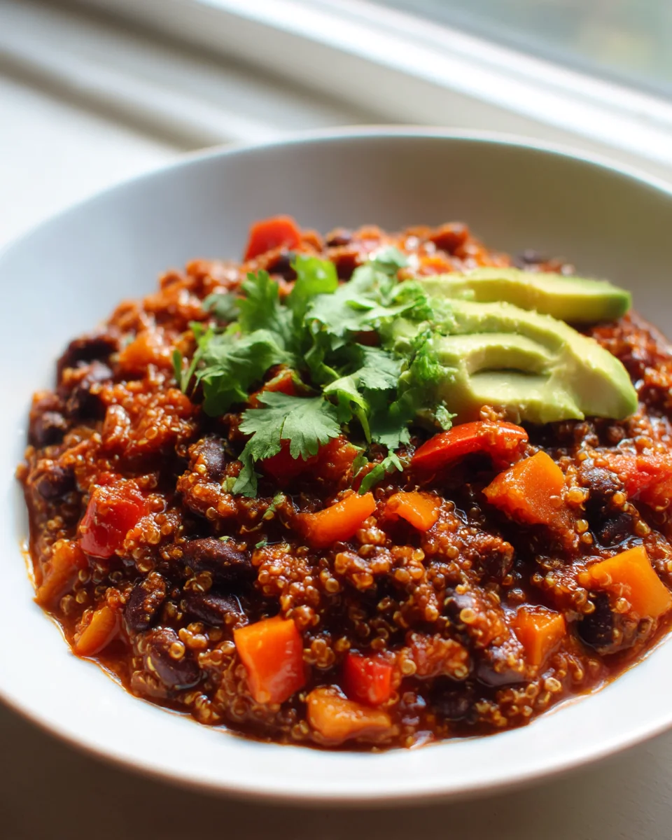 Spiced Black Bean and Quinoa Chili: Hearty & Flavorful Recipe