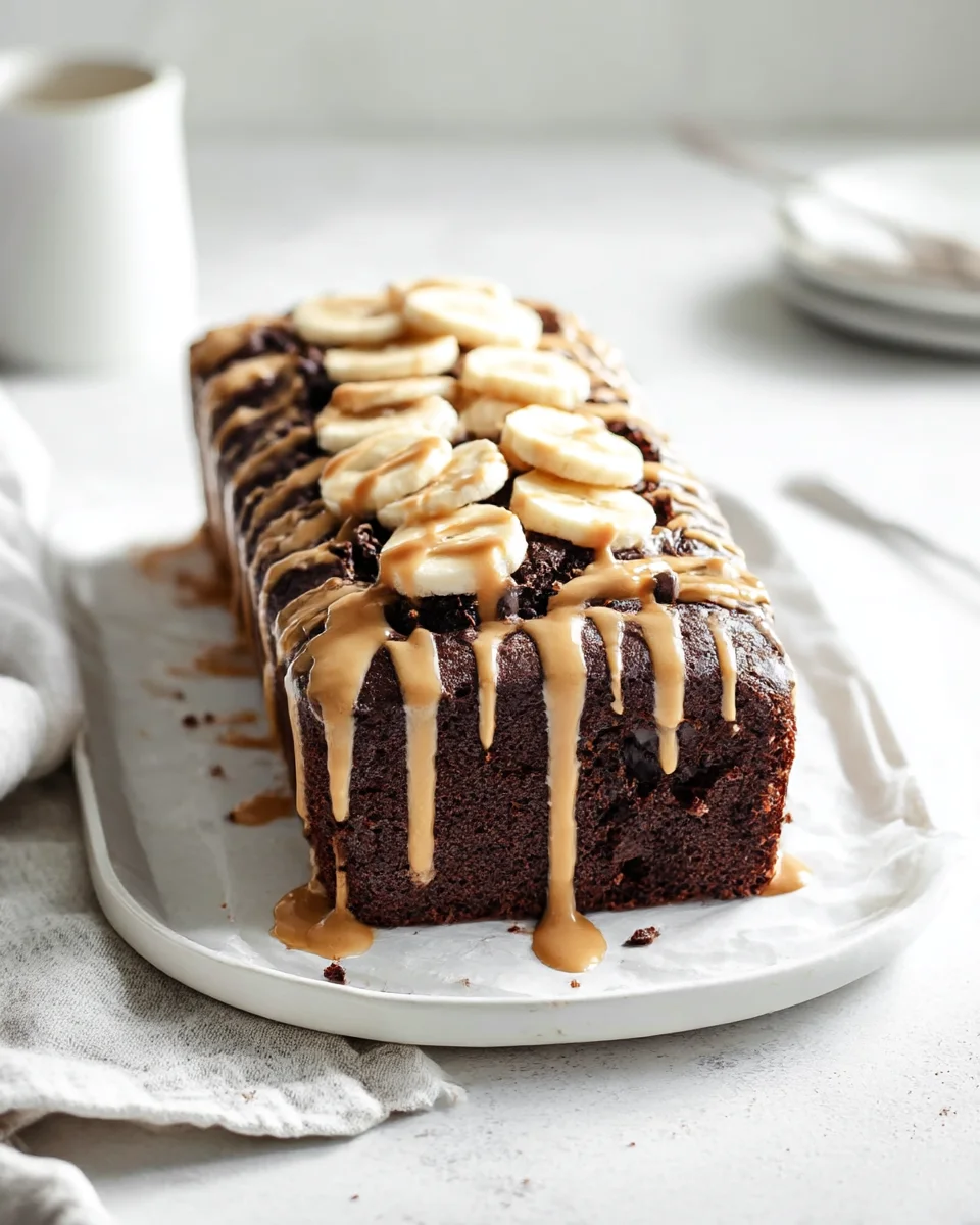 Delicious Chocolate Peanut Butter Banana Bread Recipe Delight