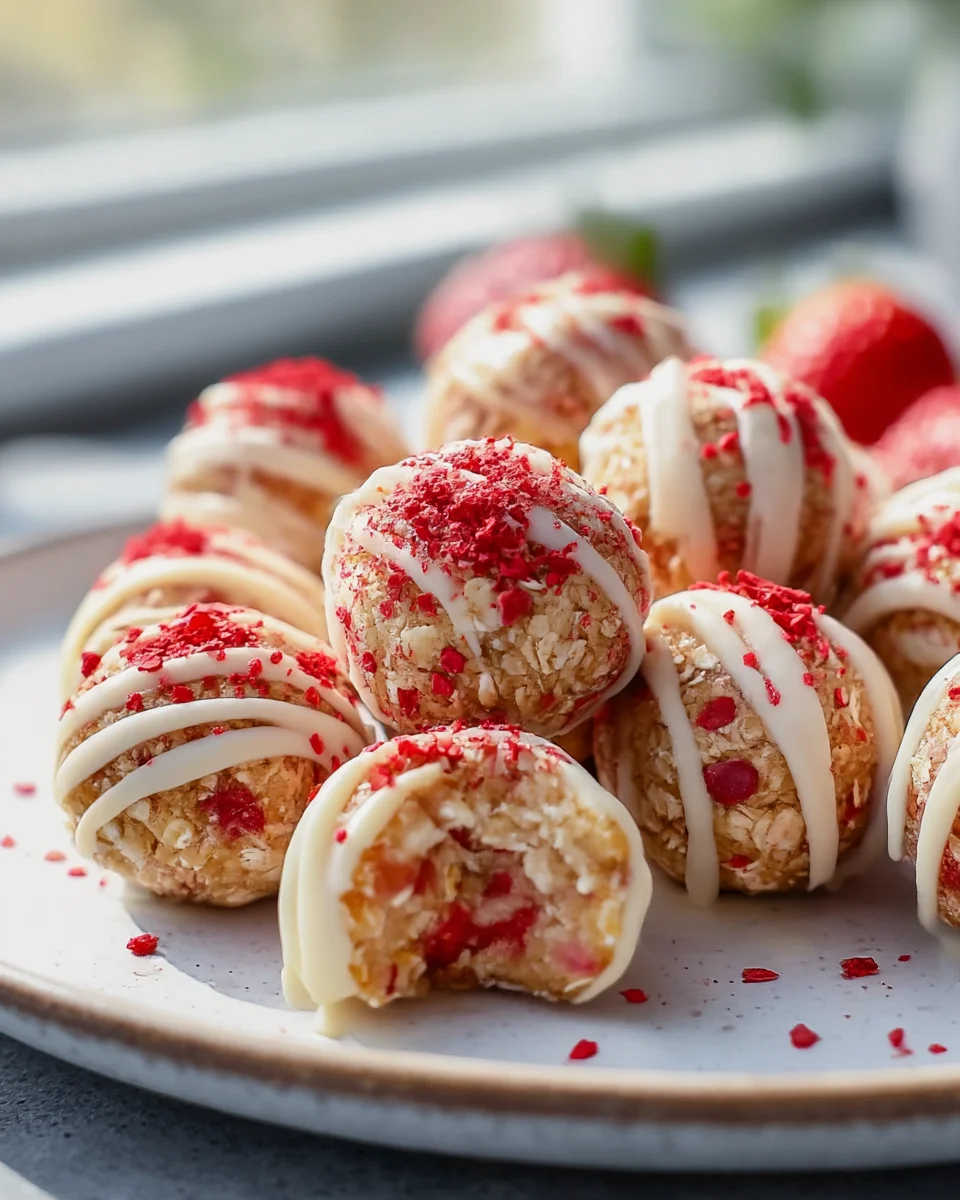 Sweet Strawberry Shortcake Bliss Bites