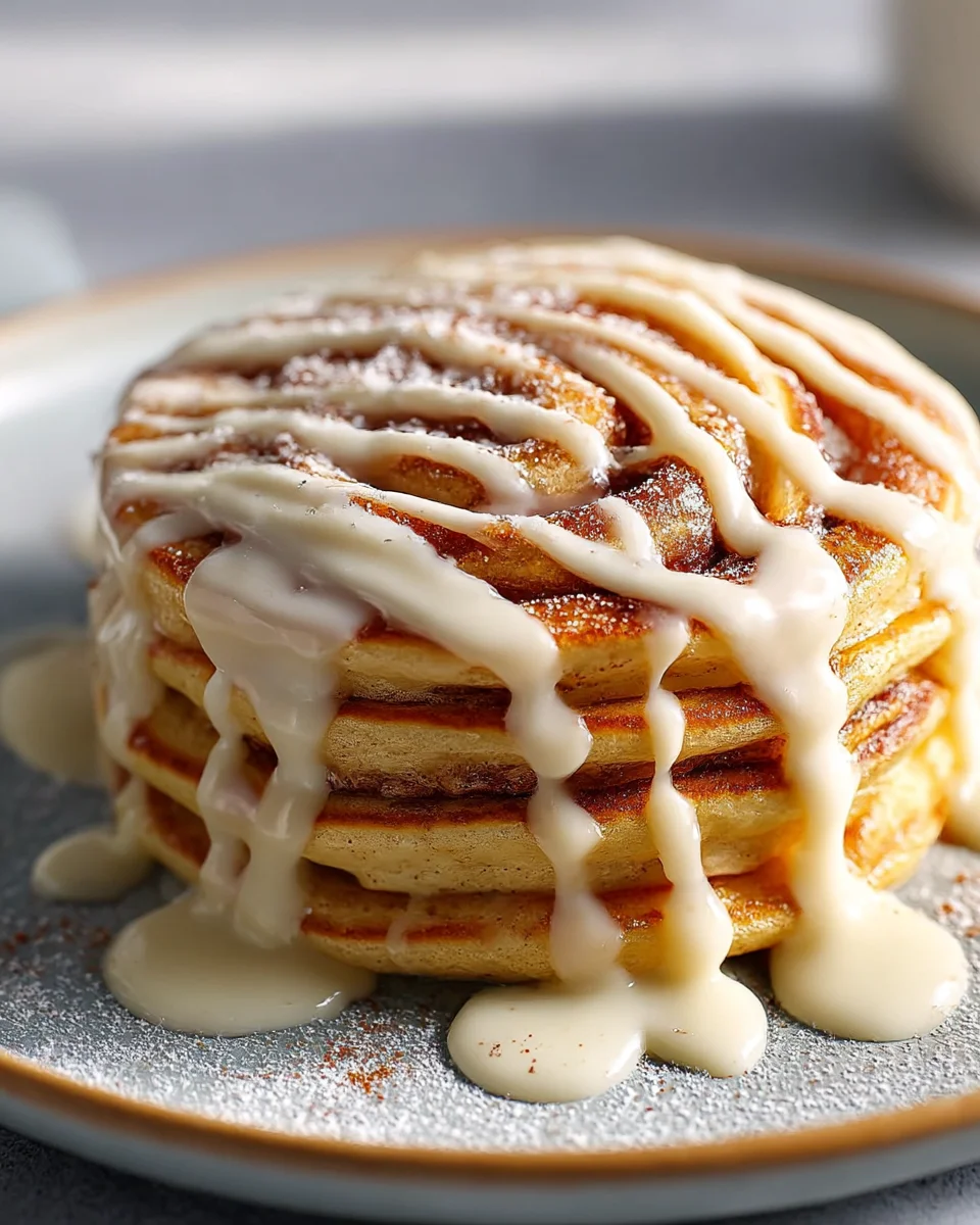 Delicious Cinnamon Roll Pancakes: Easy Breakfast Recipe!