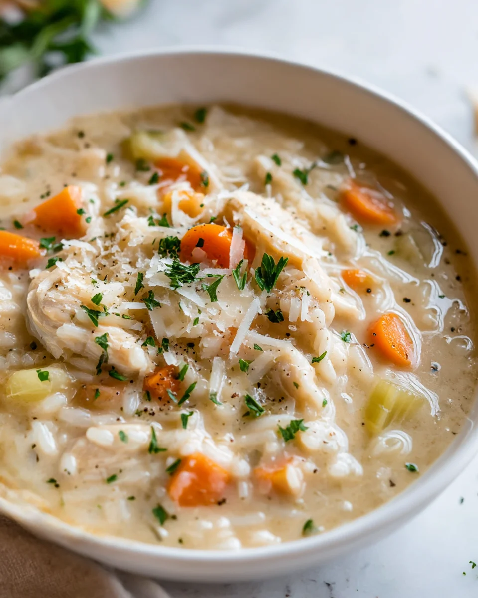 Creamy Chicken and Rice Soup: Comfort in Every Spoonful