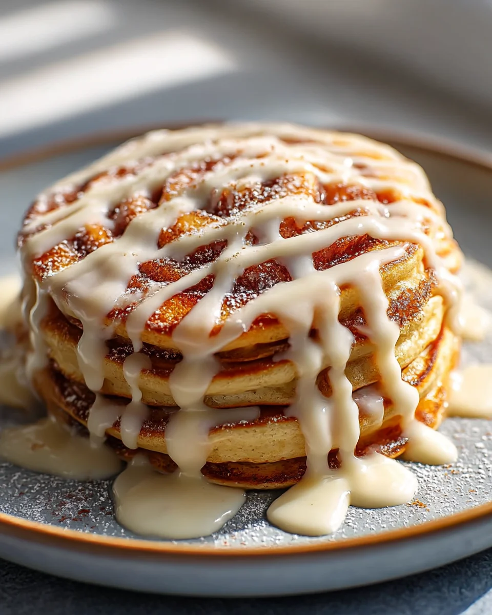 Delicious Cinnamon Roll Pancakes: Easy Breakfast Recipe!