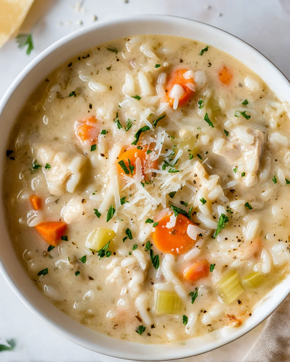 Creamy Chicken and Rice Soup: Comfort in Every Spoonful