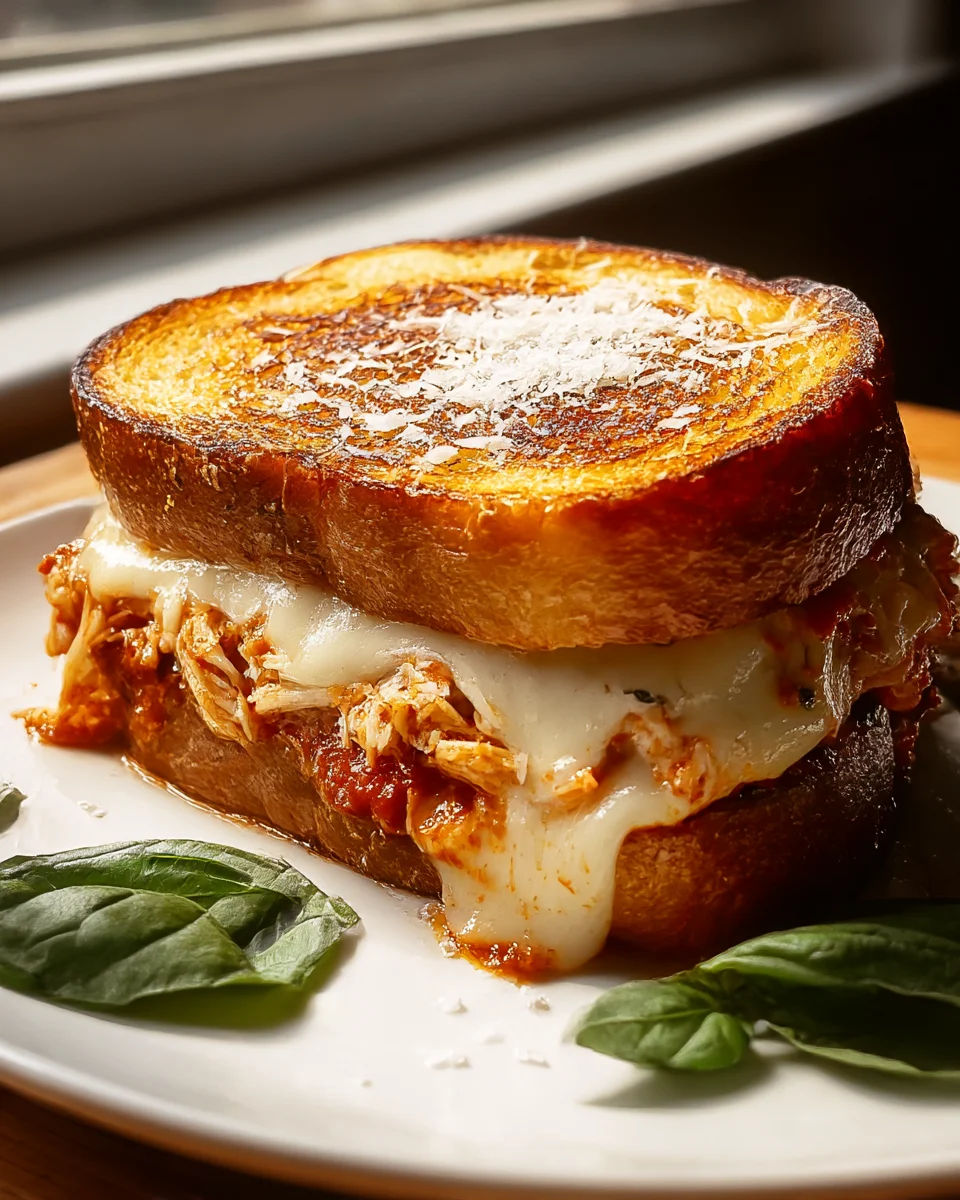 Lazy Chicken Parmesan Grilled Cheese: Easy, Cheesy Delight!