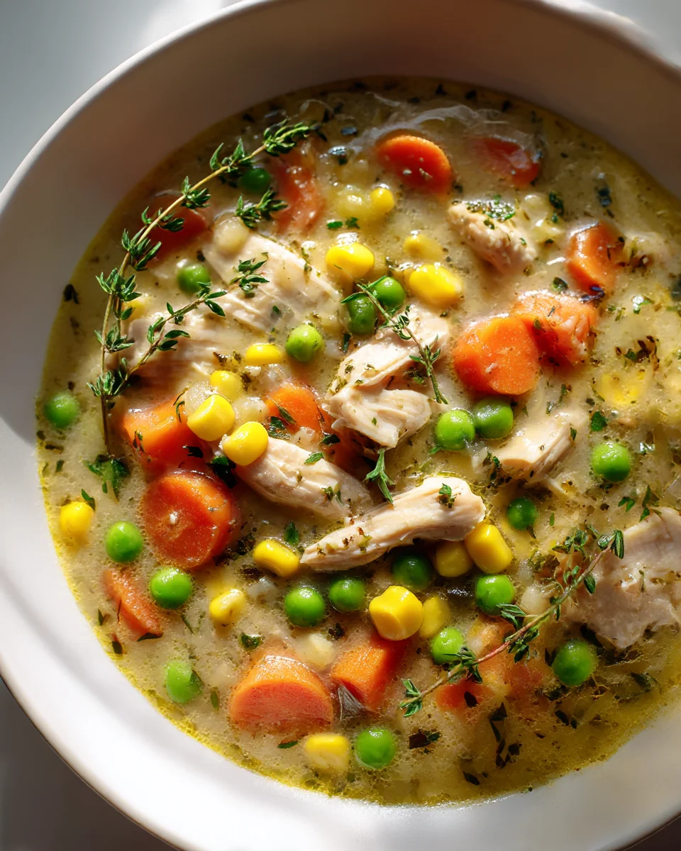 Hearty Slow Cooker Chicken Comfort Soup