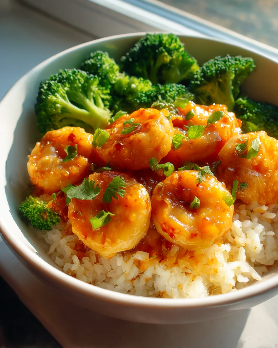 Honey Sriracha Shrimp & Broccoli Rice Bowls: Easy Recipe!