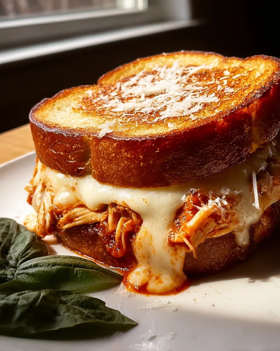 Lazy Chicken Parmesan Grilled Cheese: Easy, Cheesy Delight!