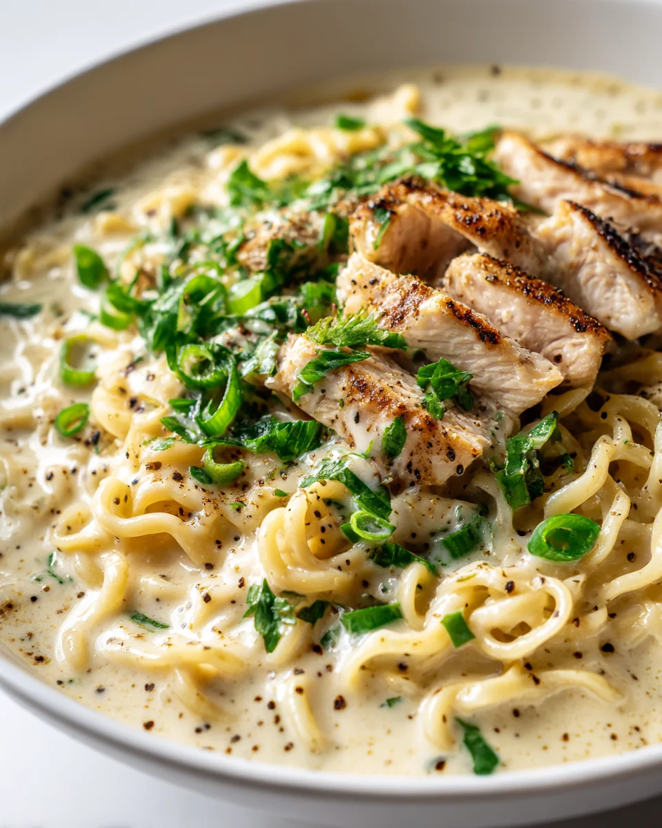 Creamy Alfredo Chicken Ramen: A Comforting Twist on Tradition