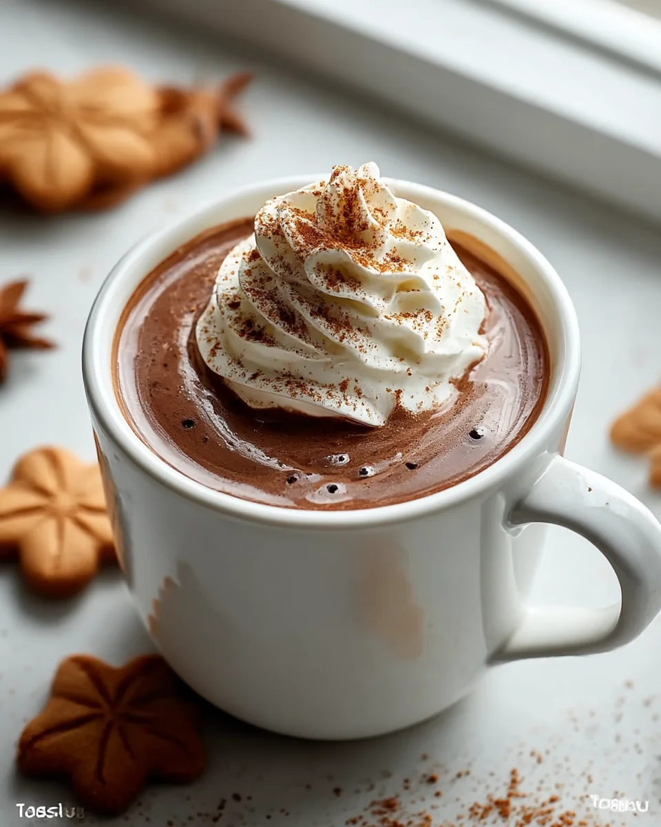 Delicious Gin Extract Gingerbread Hot Chocolate Recipe