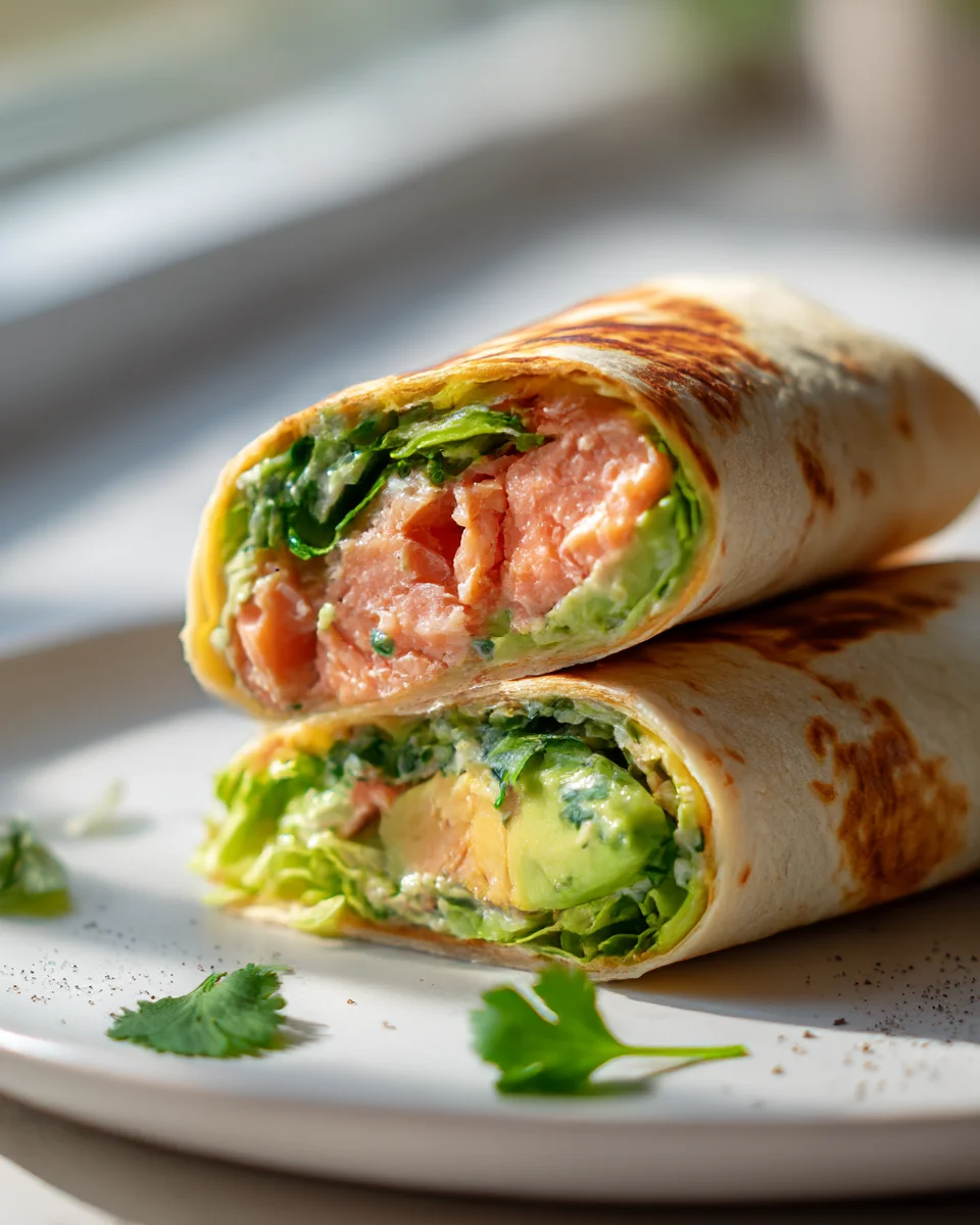 Grilled Salmon Avocado Tortilla Wraps: Healthy & Delicious!