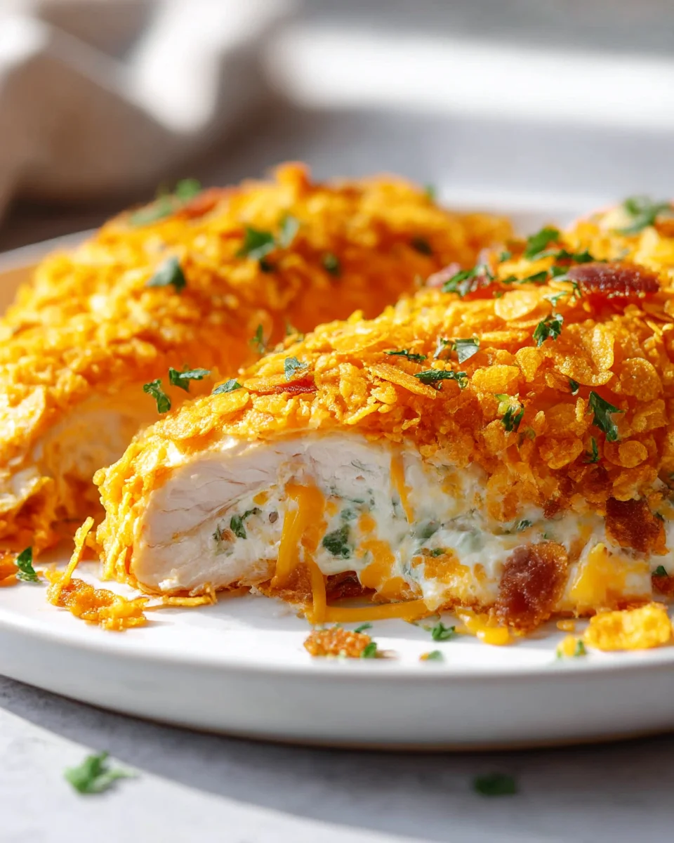 Cream Cheese Beef Bacon Stuffed Doritos Chicken Recipe Delight