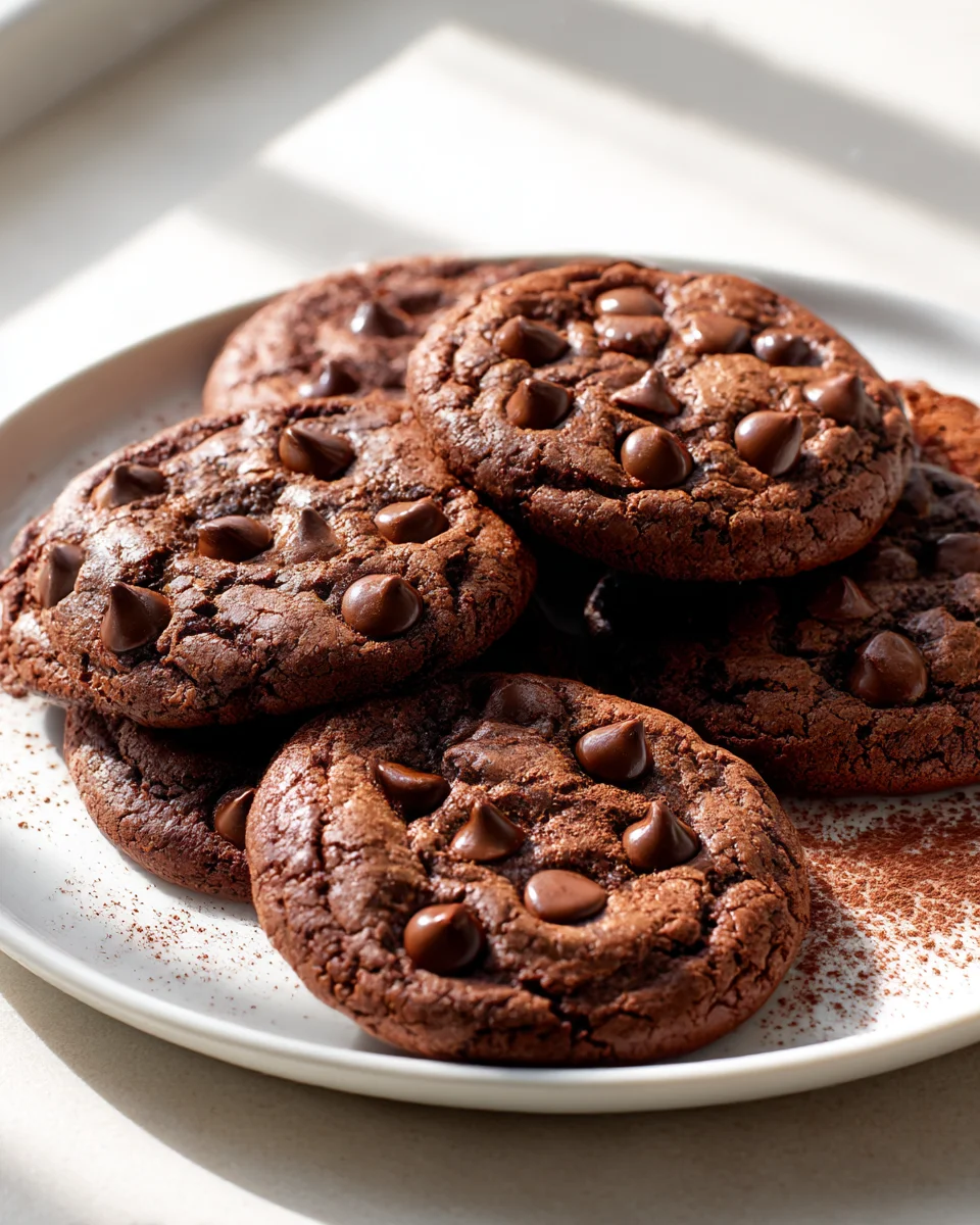 Indulge in Double Chocolate Chip Fudge Cookies Recipe!