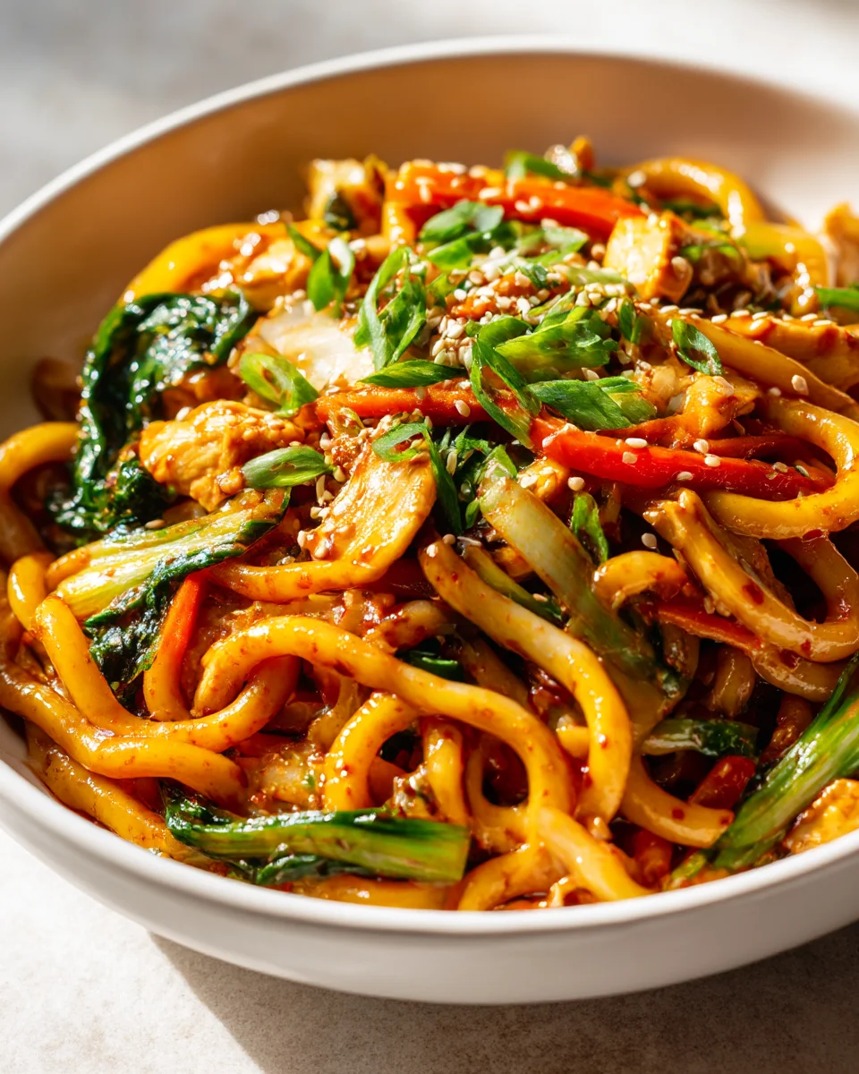 Fiery Beef Yaki Udon Delight