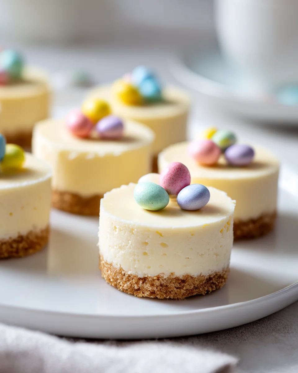 Mini Easter Egg Cheesecake Bites for Festive Dessert Tables