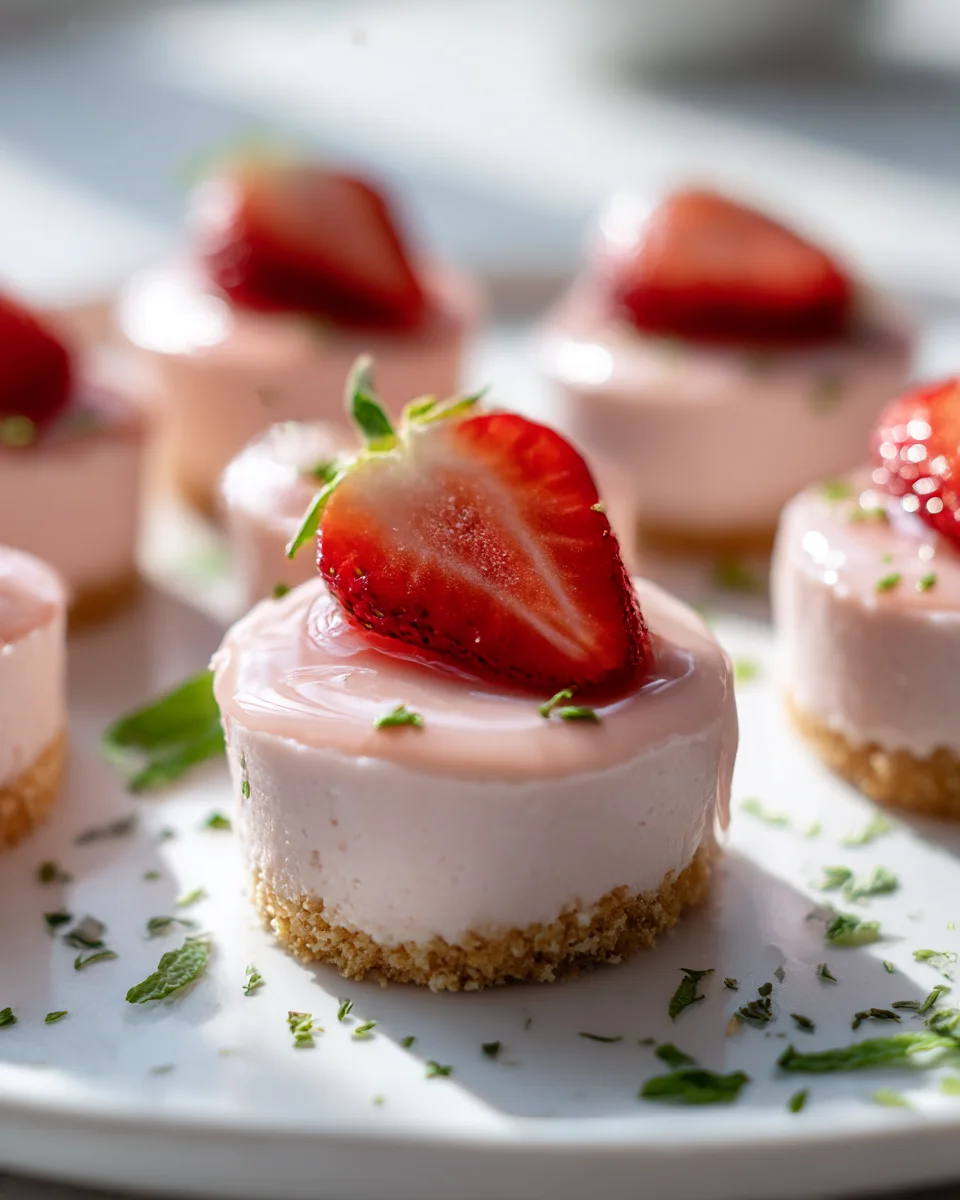 No Bake Strawberry Cheesecake Bites: Easy & Delicious Treats