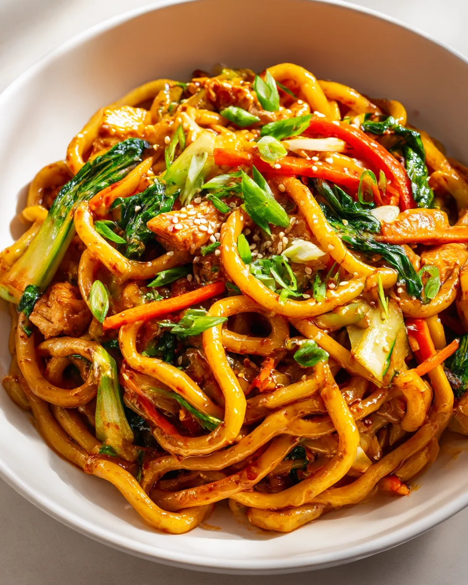 Fiery Beef Yaki Udon Delight
