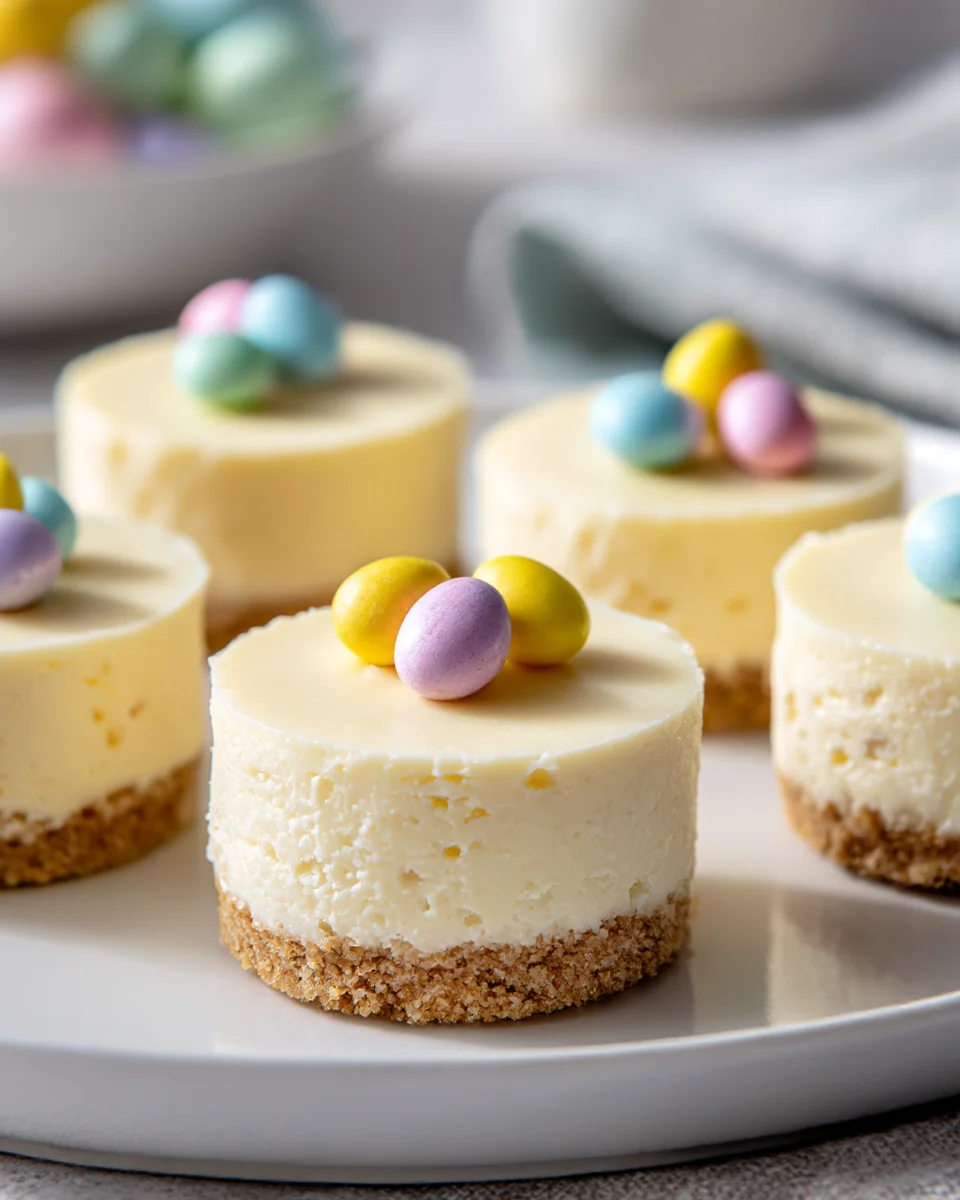 Mini Easter Egg Cheesecake Bites for Festive Dessert Tables