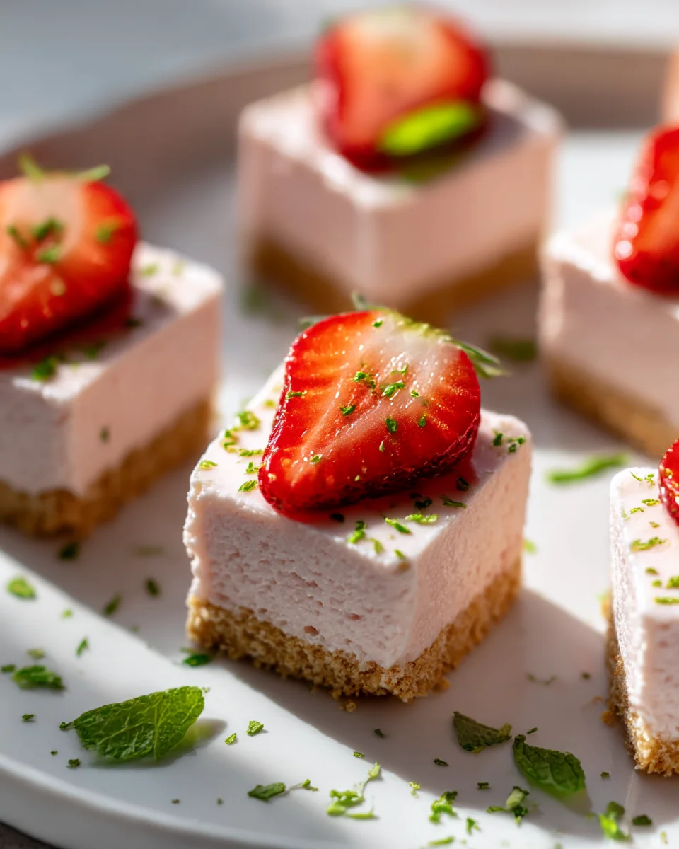 No Bake Strawberry Cheesecake Bites: Easy & Delicious Treats