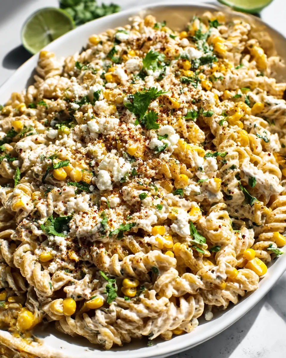 Zesty Mexican Street Corn Pasta Salad