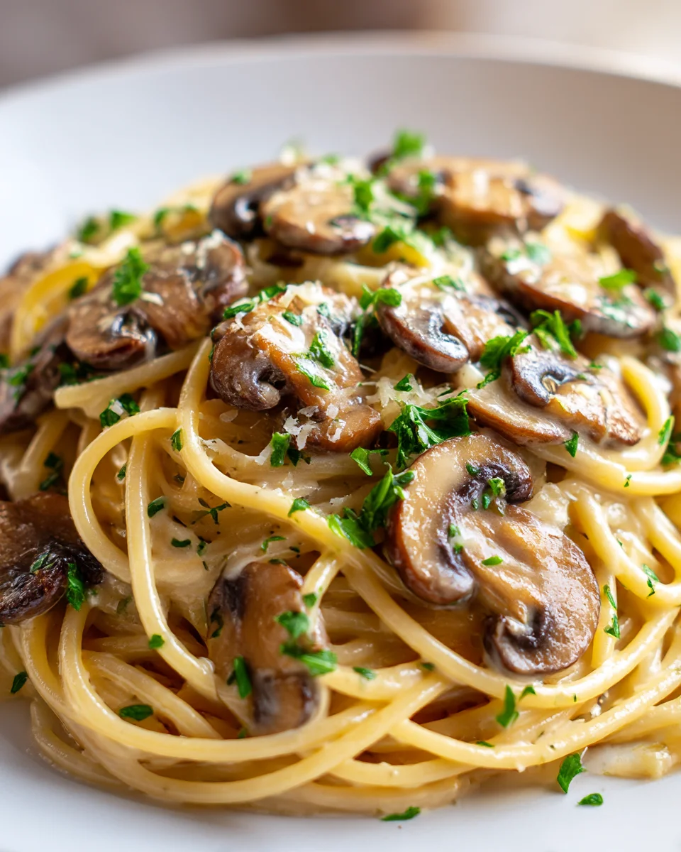 Creamy Garlic Mushroom Pasta: A Decadent Vegetarian Delight