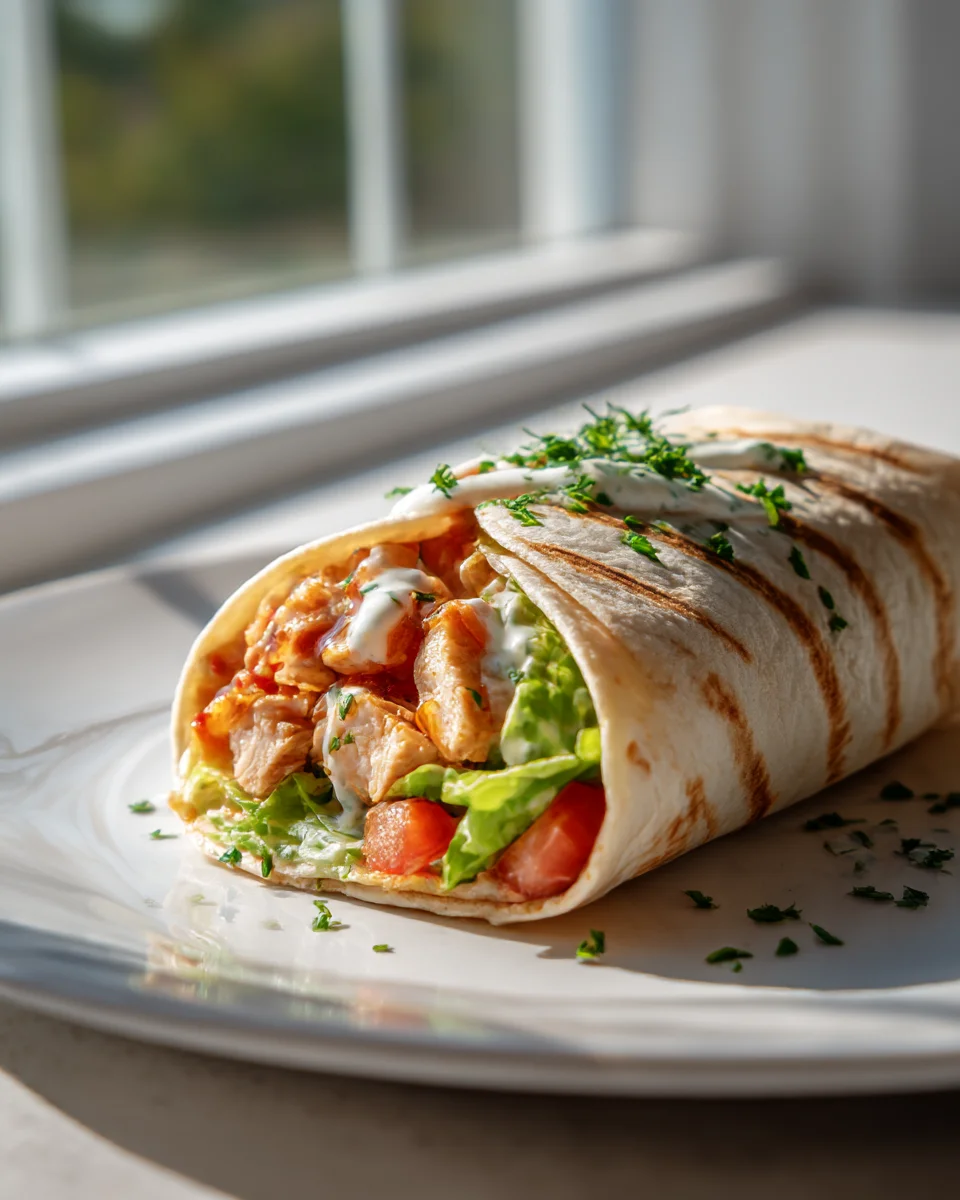 Sweet and Spicy Chicken Snack Wraps