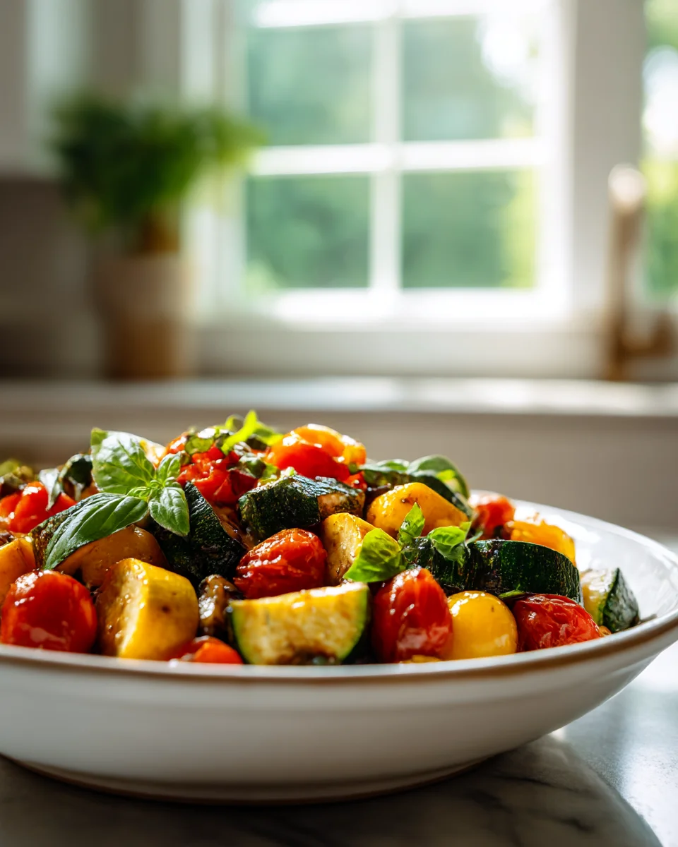Heavenly Balsamic Summer Veggie Delight