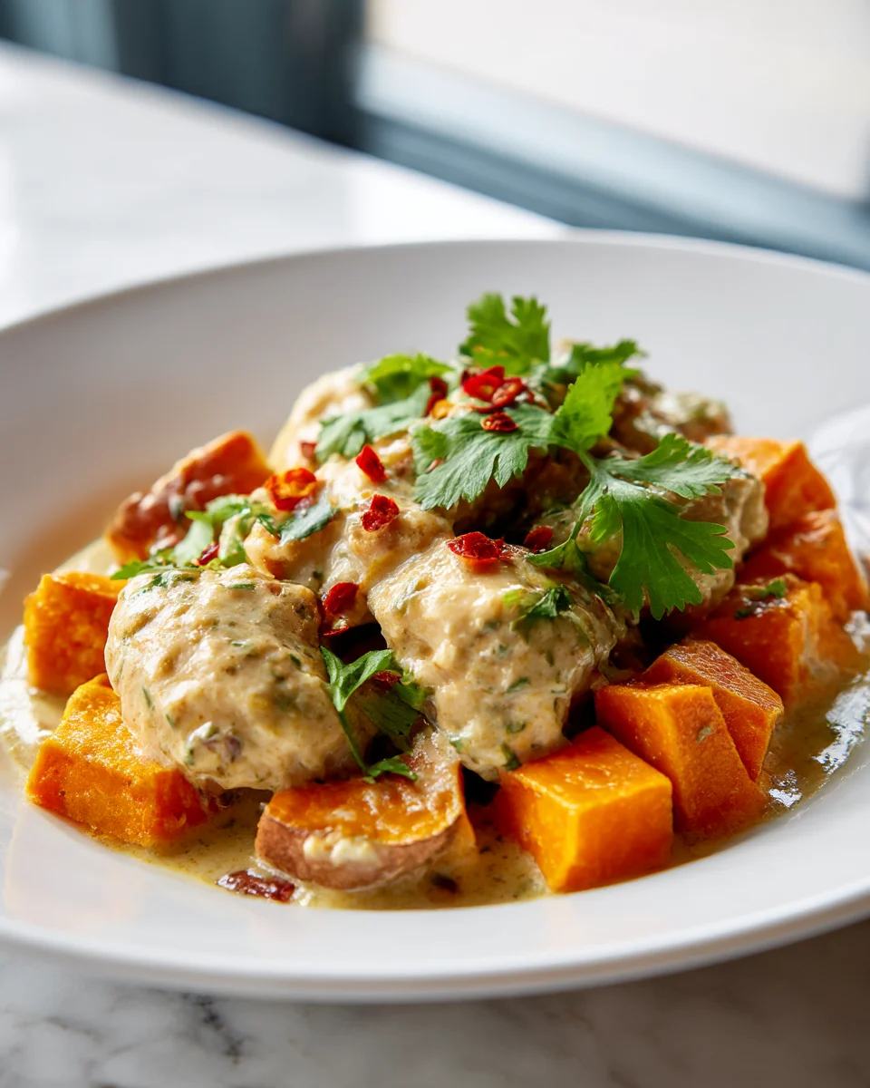 Tropical Coconut Chicken with Sweet Potatoes