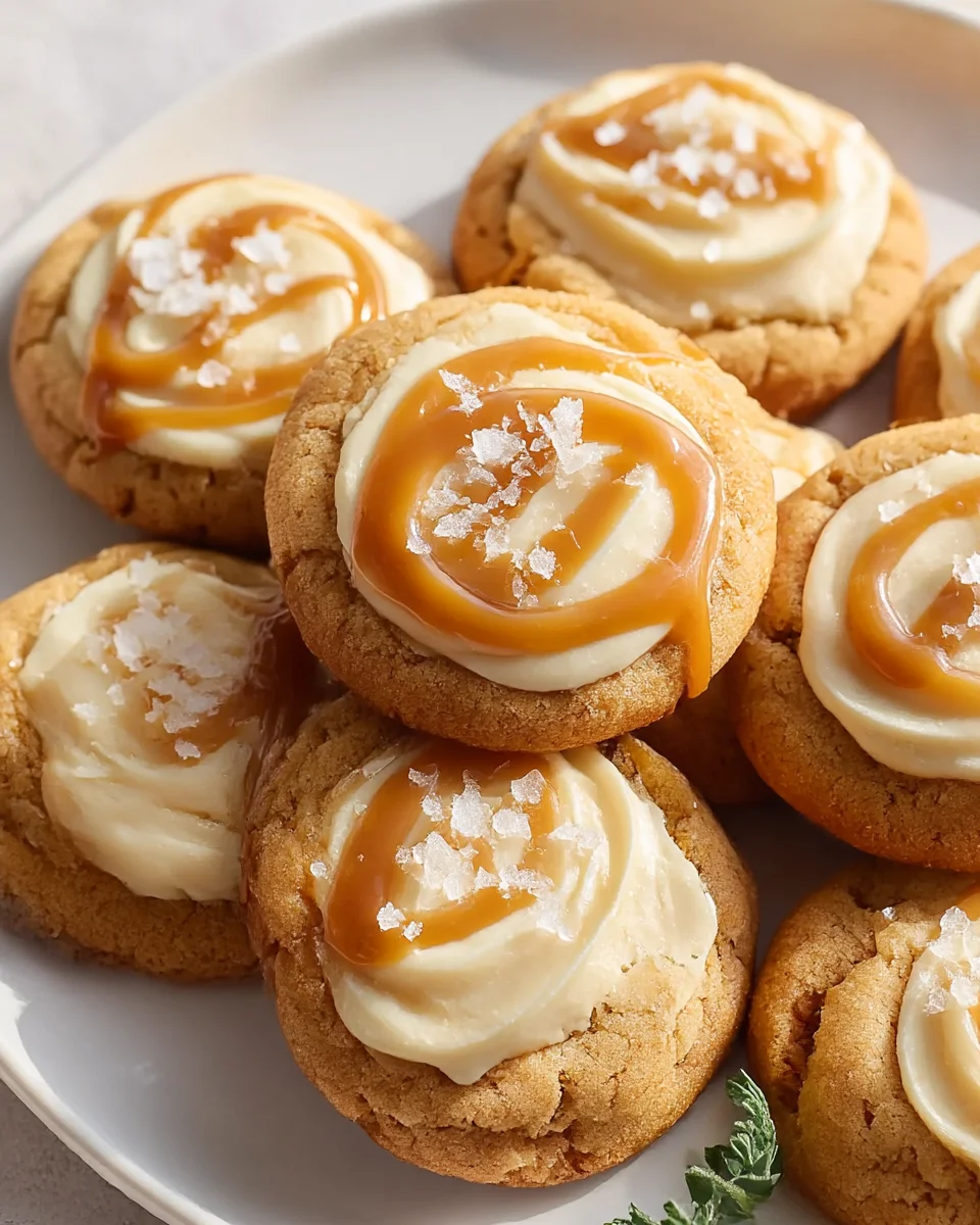 Salted Caramel Bliss Cheesecake Cookies
