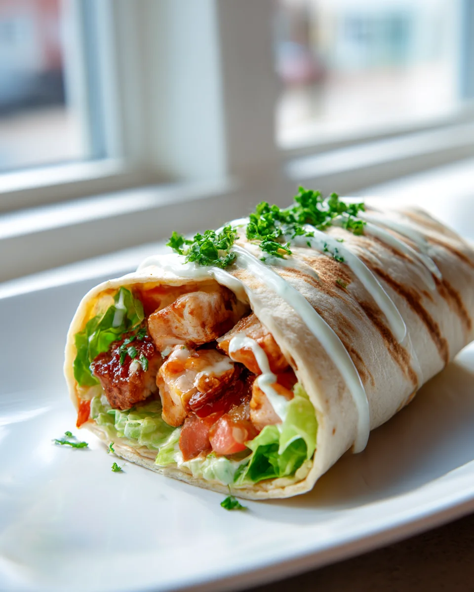Sweet and Spicy Chicken Snack Wraps
